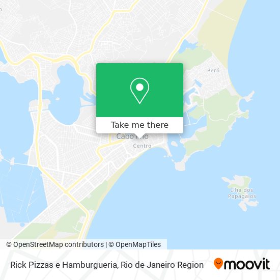 Rick Pizzas e Hamburgueria map
