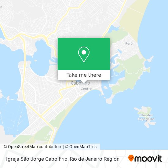 Mapa Igreja São Jorge Cabo Frio