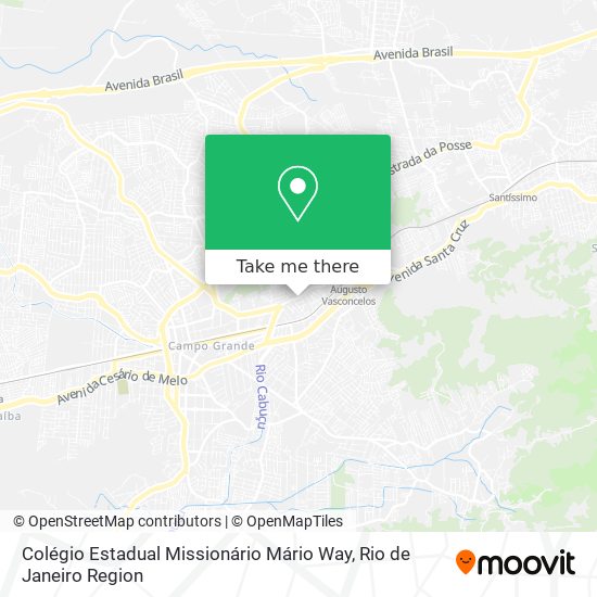Mapa Colégio Estadual Missionário Mário Way