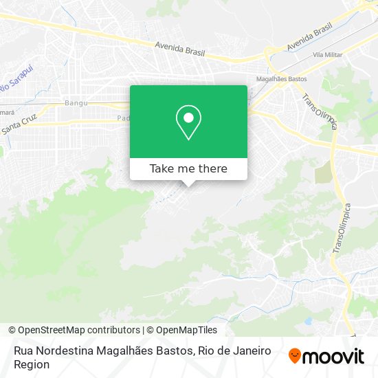 Rua Nordestina Magalhães Bastos map