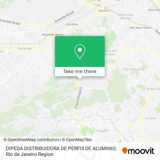 DIPEDA DISTRIBUIDORA DE PERFIS DE ALUMINIO map