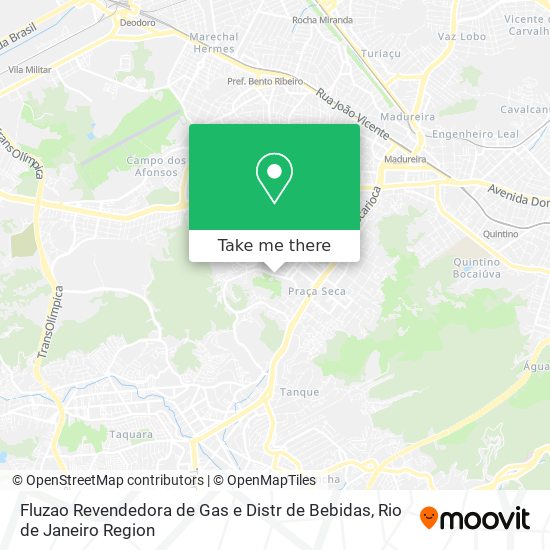 Mapa Fluzao Revendedora de Gas e Distr de Bebidas