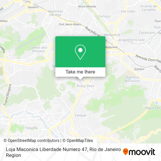 Loja Maconica Liberdade Numero 47 map