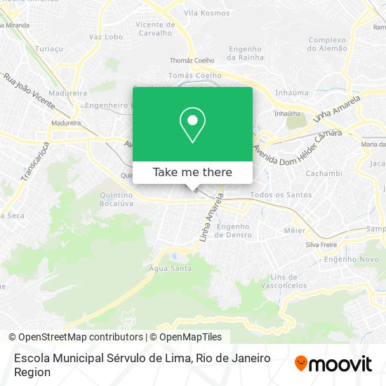 Mapa Escola Municipal Sérvulo de Lima