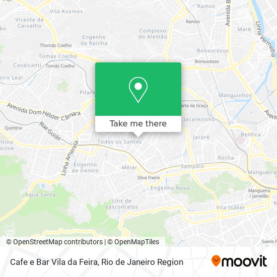 Mapa Cafe e Bar Vila da Feira