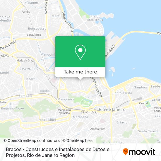 Bracos - Construcoes e Instalacoes de Dutos e Projetos map