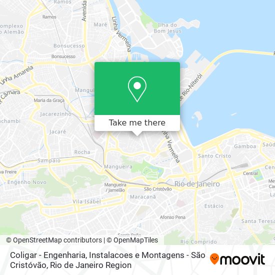 Coligar - Engenharia, Instalacoes e Montagens - São Cristóvão map