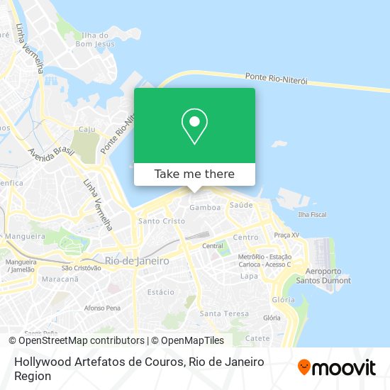 Hollywood Artefatos de Couros map