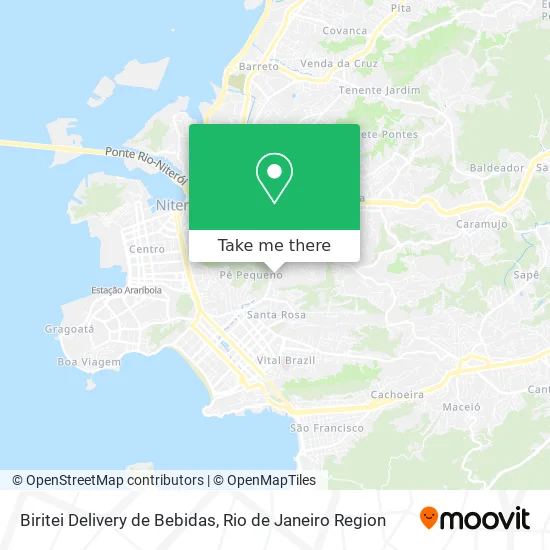 Biritei Delivery de Bebidas map