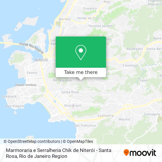 Marmoraria e Serralheria Chik de Niterói - Santa Rosa map