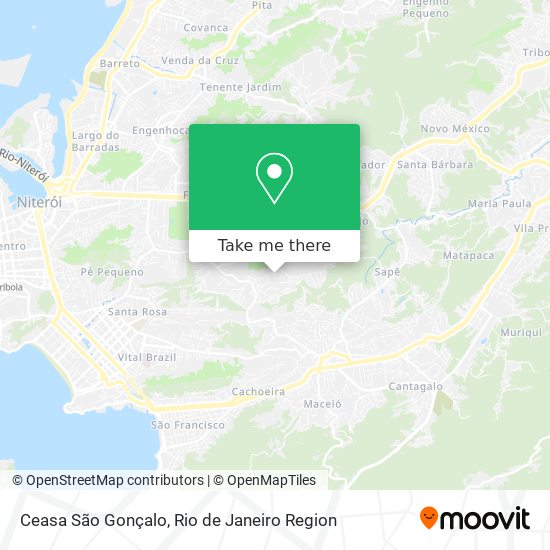 Ceasa São Gonçalo map