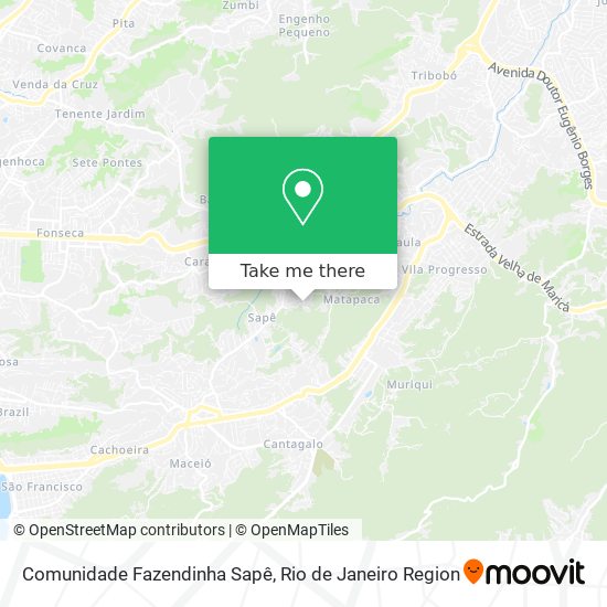 Mapa Comunidade Fazendinha Sapê