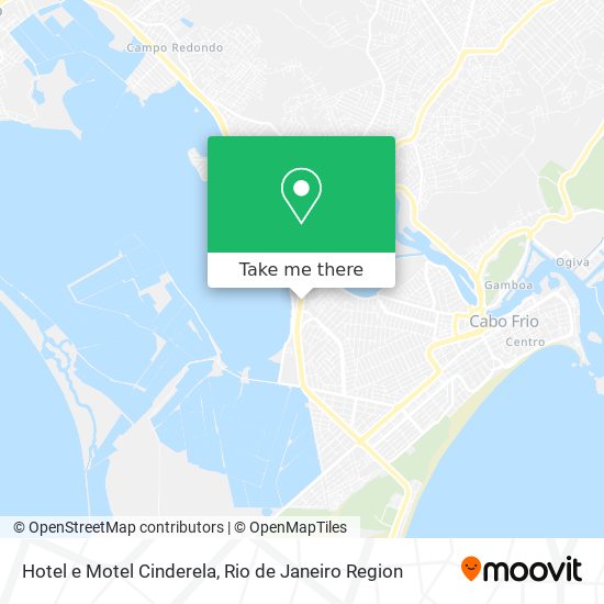 Hotel e Motel Cinderela map