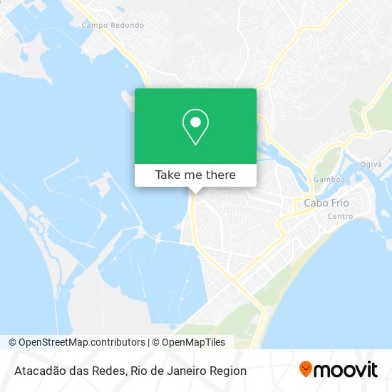 Atacadão das Redes map