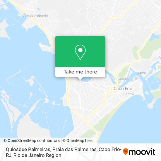 Quiosque Palmeiras, Praia das Palmeiras, Cabo Frio-RJ map