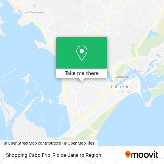 Mapa Shopping Cabo Frio