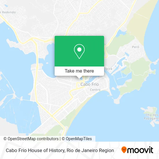Cabo Frio House of History map