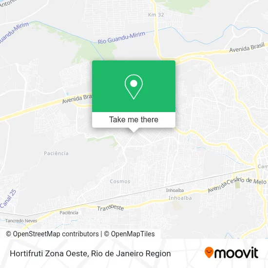 Hortifruti Zona Oeste map