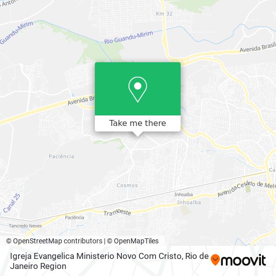 Igreja Evangelica Ministerio Novo Com Cristo map
