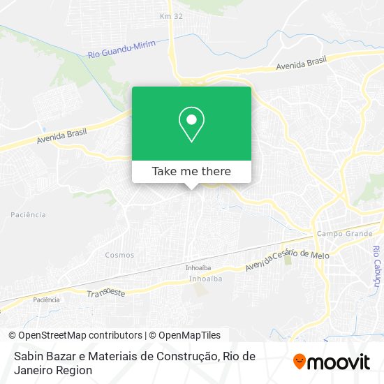 Sabin Bazar e Materiais de Construção map