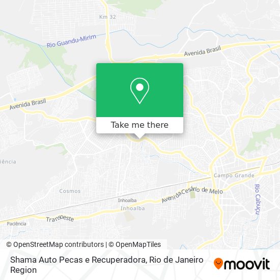Shama Auto Pecas e Recuperadora map