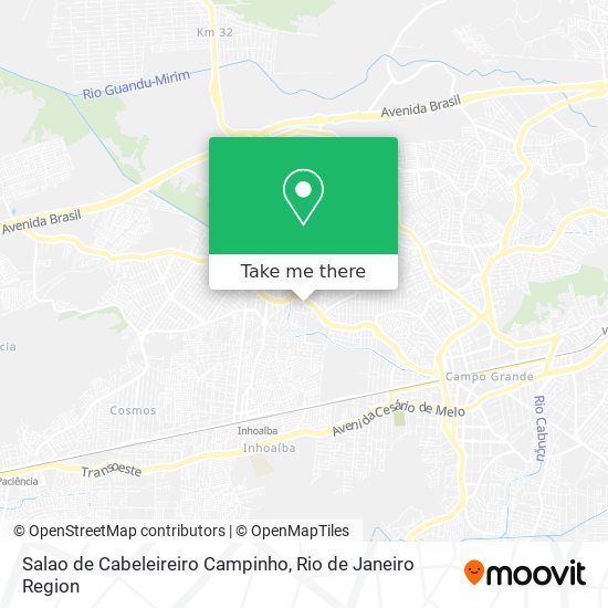 Salao de Cabeleireiro Campinho map
