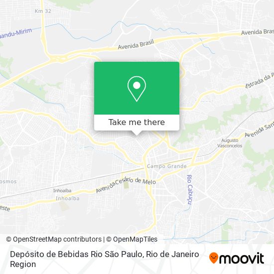 Depósito de Bebidas Rio São Paulo map