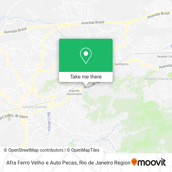 Afra Ferro Velho e Auto Pecas map