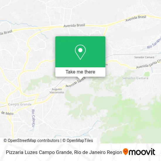 Pizzaria Luzes Campo Grande map