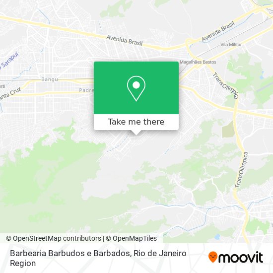 Barbearia Barbudos e Barbados map