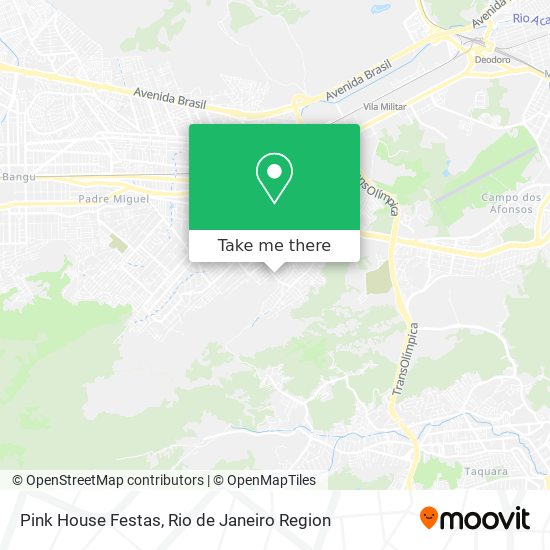 Pink House Festas map