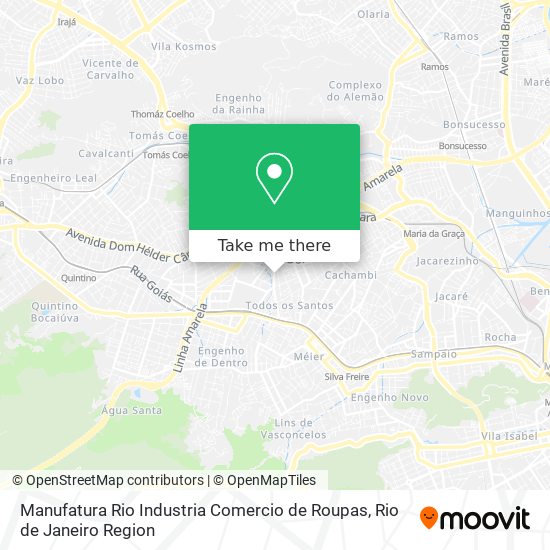 Mapa Manufatura Rio Industria Comercio de Roupas