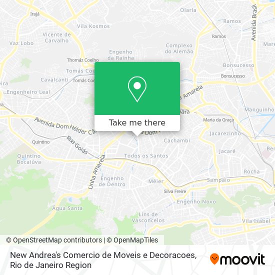 Mapa New Andrea's Comercio de Moveis e Decoracoes