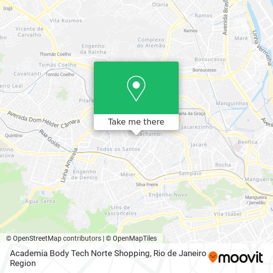 Academia Body Tech Norte Shopping map