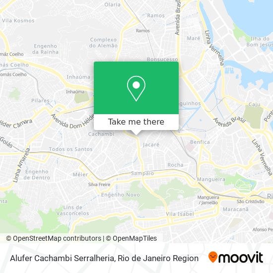 Alufer Cachambi Serralheria map