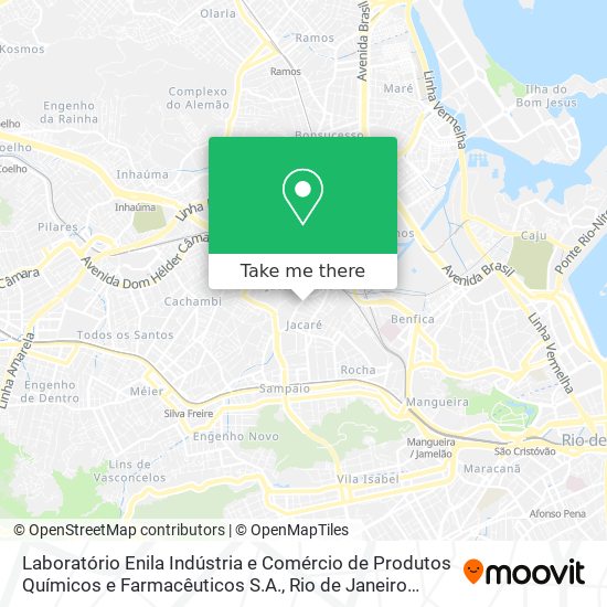 Laboratório Enila Indústria e Comércio de Produtos Químicos e Farmacêuticos S.A. map