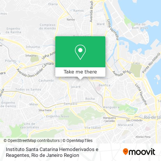 Instituto Santa Catarina Hemoderivados e Reagentes map