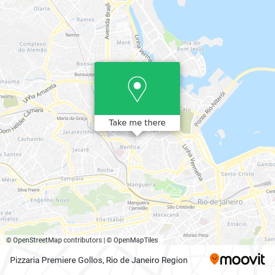 Mapa Pizzaria Premiere Gollos