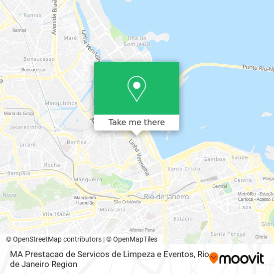 MA Prestacao de Servicos de Limpeza e Eventos map