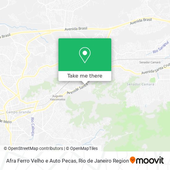 Afra Ferro Velho e Auto Pecas map