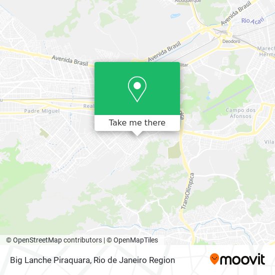 Big Lanche Piraquara map