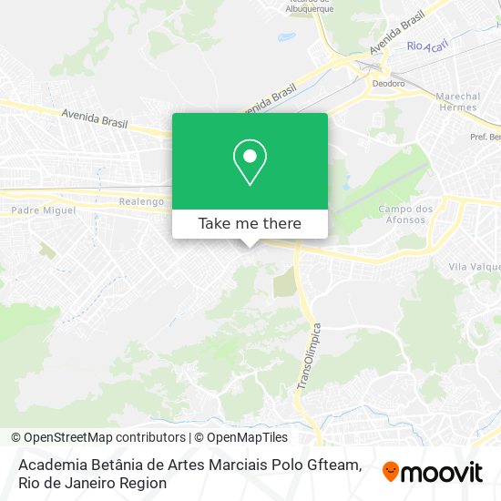 Academia Betânia de Artes Marciais Polo Gfteam map