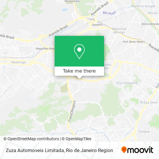 Mapa Zuza Automoveis Limitada