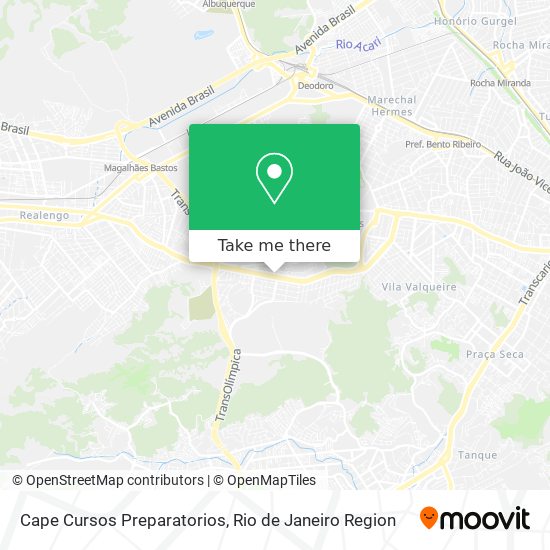 Cape Cursos Preparatorios map