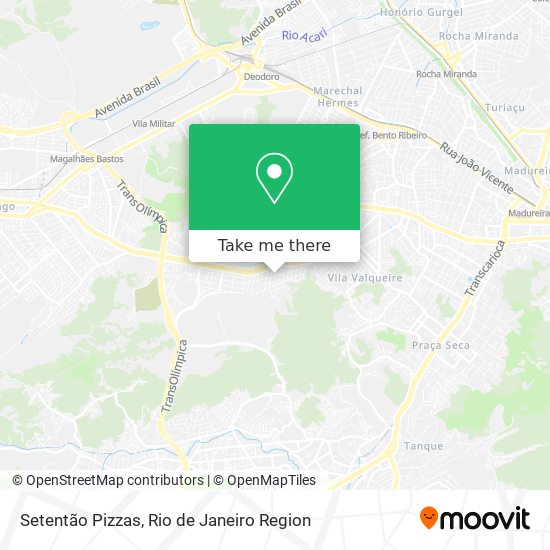 Mapa Setentão Pizzas