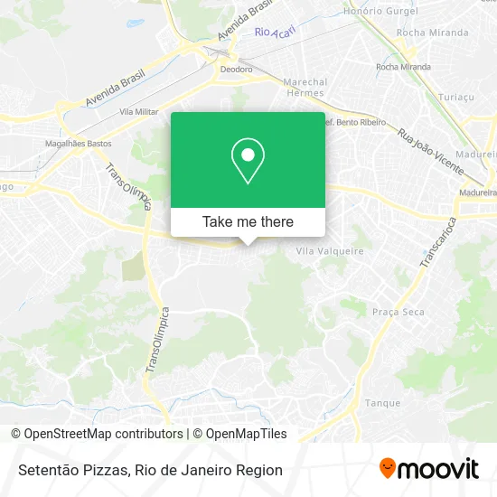 Setentão Pizzas map