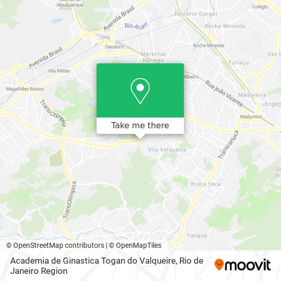 Mapa Academia de Ginastica Togan do Valqueire