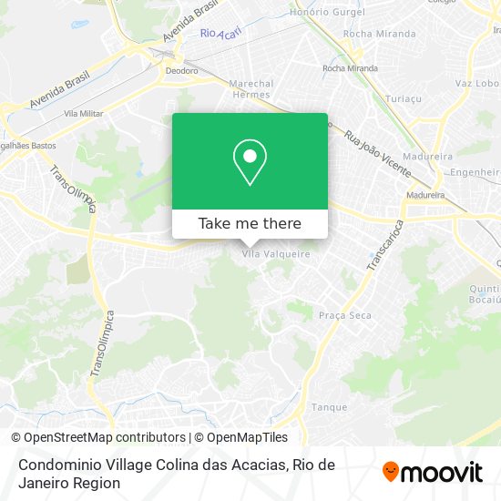 Mapa Condominio Village Colina das Acacias