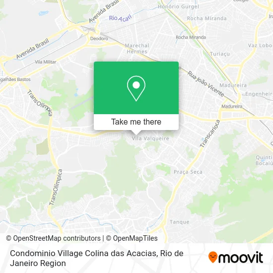 Condominio Village Colina das Acacias map
