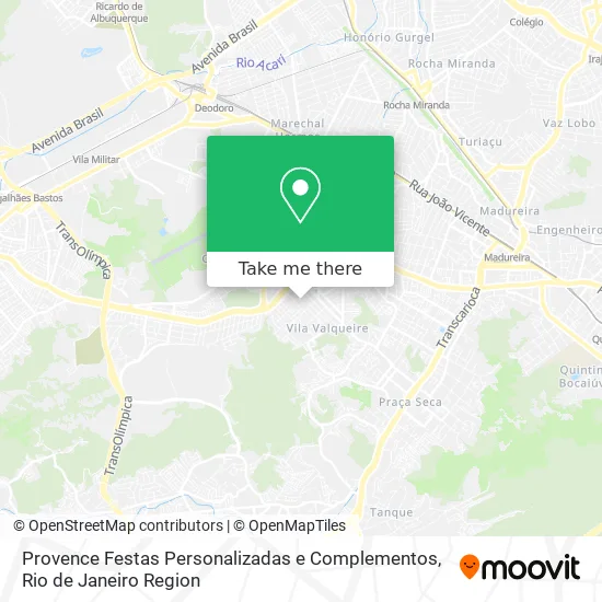 Provence Festas Personalizadas e Complementos map